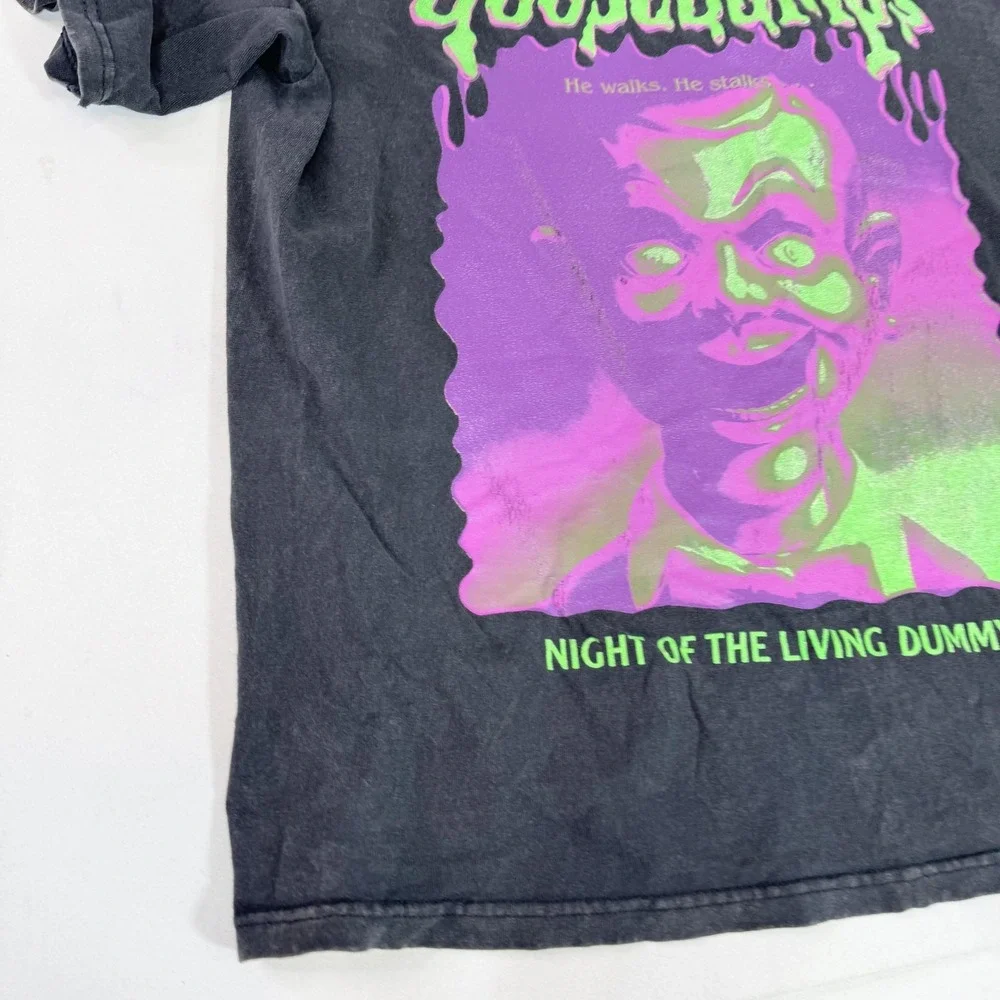 Goosebumps Shirt Mens Extra Large Black Night of the Living Dummy Horror Slappy